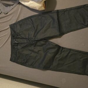 Medium black leather leggings, true to size